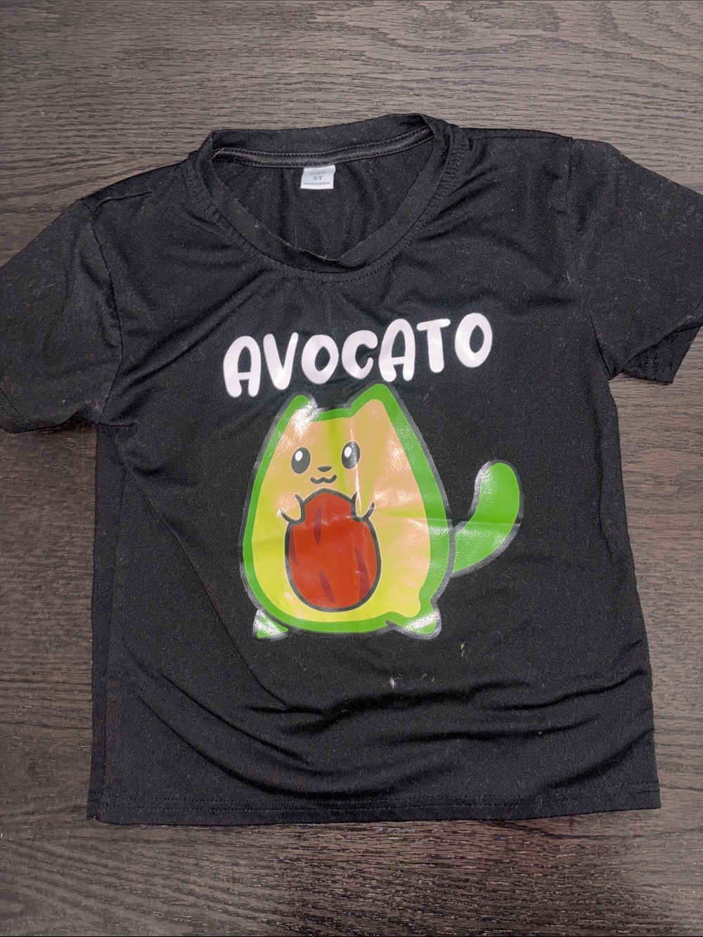 Kids Black 'Avocato' Graphic T-Shirt